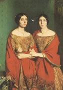 Theodore Chasseriau The Two Sisters (mk05) oil painting reproduction